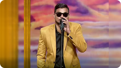 Blind comedian mimicking Narendra Modi for P&G's Townhall | Abhay & Karthik | Atypical Advantage