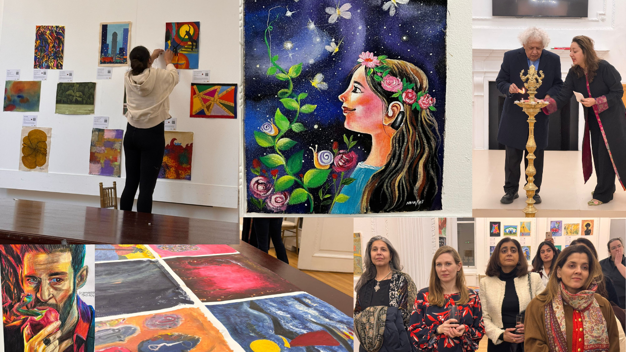 London Exhibition, where 150+ artists from India participated to showcase what ‘Art Through their Eyes’ look like