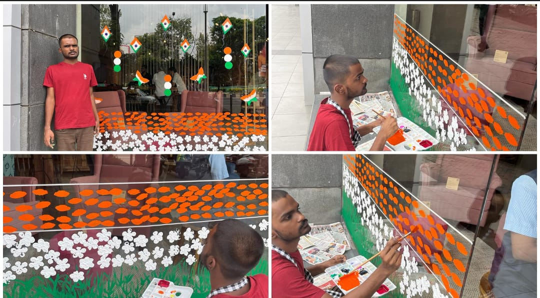 19-year-Old Artist With Autism From Pune Paints His Vision Of Freedom In Honour of ‘Azadi Ka Amrut Mahotsav’